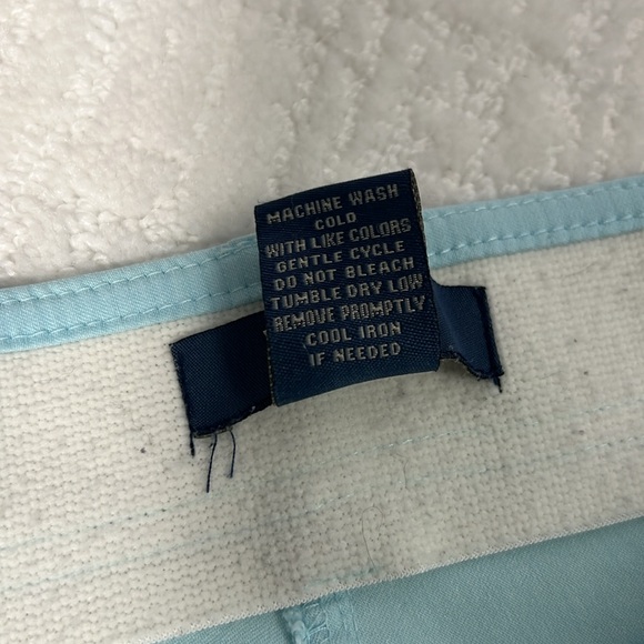 Verve Blues light blue sailor crop stretch capri pants with pockets 16 - Picture 7 of 8